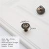 Geeyu Copper Handles, European Zinc Alloy Cabinet Handles Drawer Knobs Kitchen Cupboard Handles Door Pulls White Black Furniture Handle Hardware (Color : AB S) view 2
