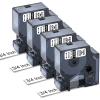 18489 Replace for Dymo Rhino 5200 4200 Label Tape 3/4 Rhino Industrial Flexible Nylon Compatible with Rhino 4200,5200,5000,6000 Label Maker Refills A18489, 3/4'' x 11.5', Black on White, 4 Pack view 1