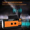 NPET Emergency Solar Hand Crank Radio, AM FM NOAA Portable with LED Light view 2