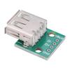 Nunafey 10pcs USB Type A Female Socket Board, Micro USB Board 2.54Mm Pitch Adapter Connector USB to Dip for DIY USB Power Supply, Breadboard Design view 2