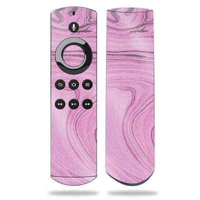 MightySkins Glossy Glitter Skin for Amazon Fire TV Remote - Pink Thai Marble | Protective, Durable High-Gloss Glitter Finish | Easy to Apply, Remove, and Change Styles | Made in The USA