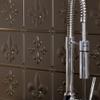 Fasade 18in x 24in Fleur-de-lis Argent Bronze Backsplash Panel 5pk view 2