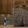 Fasade 18in x 24in Fleur-de-lis Argent Bronze Backsplash Panel 5pk view 4