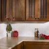 Fasade 18in x 24in Fleur-de-lis Matte White Backsplash Panel 5pk view 3