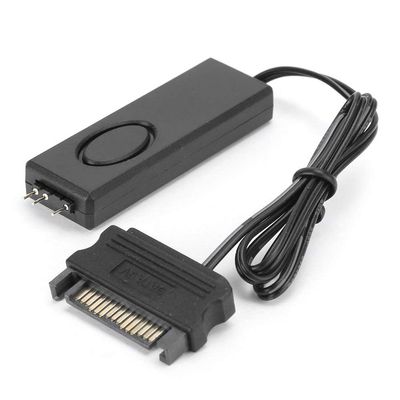 Mini 3Pin ARGB Connector RF Remote Control Fan Light Controller LED Remote Control RGB Light Strip Remote Controller PC Accessories 5V Symphony ARGB SATAPin (Black)