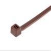 GTSE 14 Inch Brown Zip Ties, 100 Pack, 50lb Strength, UV Resistant Long Nylon Cable Ties, Self-Locking 14" Tie Wraps view 4