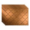 Fasade 18in x 24in Monaco Antique Bronze Backsplash Panel 5pk view 1