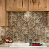 Fasade 18in x 24in Monaco Bermuda Bronze Backsplash Panel 5pk view 2