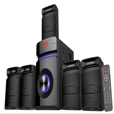 Rockville HTS45 800w 5.1 Channel Home Theater Audio System, Bluetooth Connectivity, USB/SD Playback, Wall-Mountable Speakers, for Home Entertainment