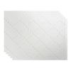 Fasade 18in x 24in Monaco Matte White Backsplash Panel 5pk view 1