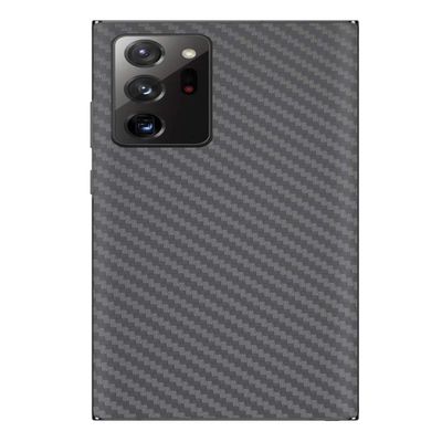 Decalrus - Protective Decal for Samsung Note 20 Ultra Cellphone Grey Carbon Fiber Skin Skins Decal for case Cover wrap CFsamsungGalaxynote20ultraGrey