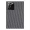 Decalrus - Protective Decal for Samsung Note 20 Ultra Cellphone Grey Carbon Fiber Skin Skins Decal for case Cover wrap CFsamsungGalaxynote20ultraGrey view 1
