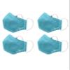 green sprouts i play 4 Pack Reusable Face Mask and Storage Bag with Carbon Filter and Water-Resistant Adult Large Aqua view 1