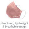 green sprouts i play 3 Pack Reusable Face Mask and Storage Bag with Carbon Filter and Water-Resistant Teen/Adult Medium Grey view 4