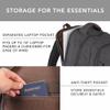 Ama Dablam Premium Original Canvas Backpack | Durable Zippers | Strong Stitching | College Travel | 17Laptop | 35L [Charcoal Black] view 3