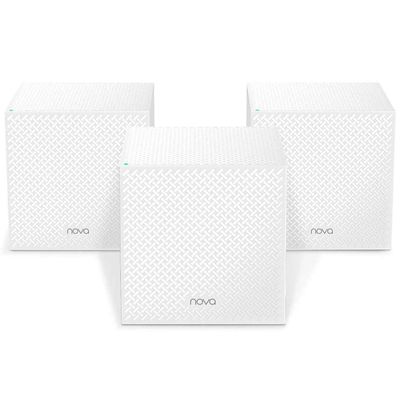 Tenda Nova AC Tri Band Mesh WiFi 5 System, White, 3/Pack (NOVA MW12 3PK)