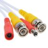 PKPOWER 25ft White BNC Video Power Siamese Cable for Analog AHD CVI CCTV Camera DVR Kit view 3