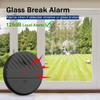 WSDCAM Ultra-Slim Glass Break Detector - 125dB Alarm, Vibration Sensor for Home Security - 4 Pack - Black view 2