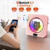Desktop CD Player with Speakers, ROADOM Bluetooth CD Player with Hi-Fi Stereo Sound, Remote Control, Supports CD/Bluetooth/FM Radio/USB/AUX/Timer/Repeat view 2