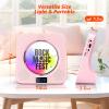 Desktop CD Player with Speakers, ROADOM Bluetooth CD Player with Hi-Fi Stereo Sound, Remote Control, Supports CD/Bluetooth/FM Radio/USB/AUX/Timer/Repeat view 3