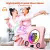 Desktop CD Player with Speakers, ROADOM Bluetooth CD Player with Hi-Fi Stereo Sound, Remote Control, Supports CD/Bluetooth/FM Radio/USB/AUX/Timer/Repeat view 4