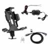 ARKON Mounts Heavy-Duty LockVise Metal Locking Tablet Mount Kit with 12V Hardwire Power Adapter & 240W Magnetic USB-C Cable, AMPS Drill-Down Base for Fleet, Forklift & Warehouse Vehicles view 1