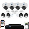 GW Security 8 Channel 12MP NVR UltraHD 4K (3840x2160) PoE Security Camera System with 4 Bullet and 4 Dome 4K (8MP) IP Microphone AI Camera, 100ft Night Vision, Outdoor/Indoor Surveillance Camera view 1