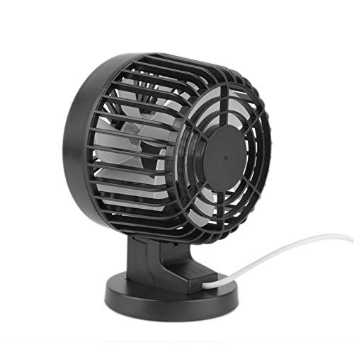 Davitu Electrical Equipments Supplies - Portable Double-vane Mini USB Connector Desktop Computer Fan With Double Side Fan Blades For Home Office MDJ998 - (Color: Blue)