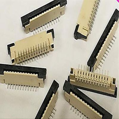 Davitu Electrical Equipments Supplies - 50PCS FFC FPC connector 1.0 distance stand 1 leg 4P / 5P / 6P / 7P / 8P / 9P / 10P / 11P / 12P - (Pins: 5P)