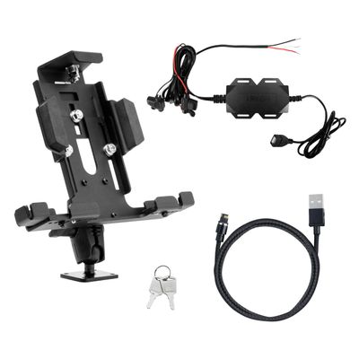 ARKON Locking Tablet Mount with Magnetic Charge Cable for Fleet and Enterprise Retail Black