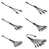 Davitu Electrical Equipments Supplies - 250pcs CCTV Camera 5.5 x 2.1mm DC 5V 12V Splitter Power Cable 1 To 2 Way Jack Connectors Copper Wires For LED Strip Battery Case - (Color: black 1 to 5) view 2