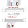 Davitu Electrical Equipments Supplies - 10 SETS 2P/3P/4P/5P/6 Pin 51021 Series JST 1.25MM Female Double Connector with Wire 300MM 2464 28 AWG JST1.25 - (Color: Same direction, Pins: 2P) view 3