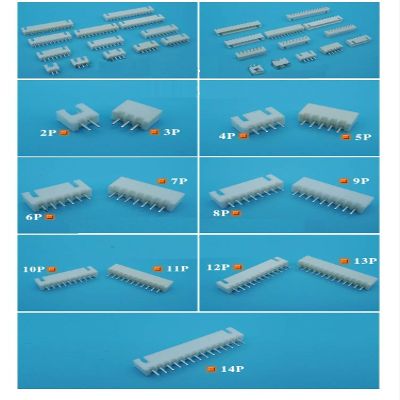 Davitu Electrical Equipments Supplies - XH 50pcs 4 Pin-14pin Connector pitch 2.54mm XH-4A - (Color: 4 PIN)