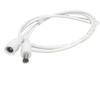Davitu Electrical Equipments Supplies - 100pcs 1m 12V DC Power Cord 5.5 * 2.1mm Male Female Power Adapter Extension Cable CCTV Camera Extend Wire white black - (Color: 100pcs White 1m) view 1