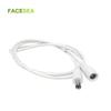 Davitu Electrical Equipments Supplies - 100pcs 1m 12V DC Power Cord 5.5 * 2.1mm Male Female Power Adapter Extension Cable CCTV Camera Extend Wire white black - (Color: 100pcs White 1m) view 2