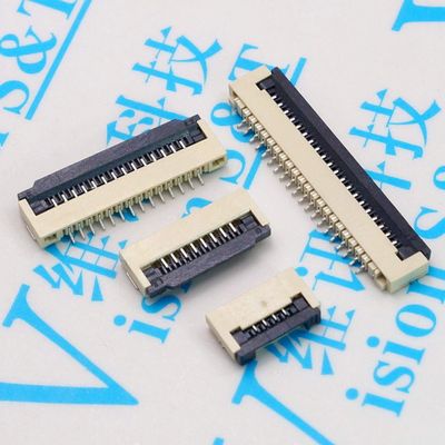 Davitu Electrical Equipments Supplies - 20PCS/LOT 1.0MM flip-over bottom FPC connector 4P 58 10 12 20P 22P 26P 30P layout seat - (Pins: 30P)