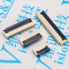 Davitu Electrical Equipments Supplies - 20PCS/LOT 1.0MM flip-over bottom FPC connector 4P 58 10 12 20P 22P 26P 30P layout seat - (Pins: 30P) view 1
