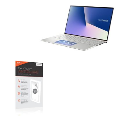 BoxWave Screen Protector Compatible With ASUS ZenBook 15 UX534FAC - ClearTouch Anti-Glare (2-Pack), Anti-Fingerprint Matte Film Skin