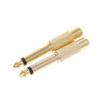 Davitu Electrical Equipments Supplies - 2Pcs 6.35mm 1/4" Mono Male Jack To RCA Female Plug Audio Adapter Cable Converter view 3