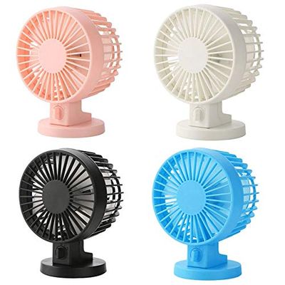 Davitu Electrical Equipments Supplies - Portable Double-vane Mini USB Desktop Computer Fan With Double Side Connector Blades For Home Office - (Color: Blue)