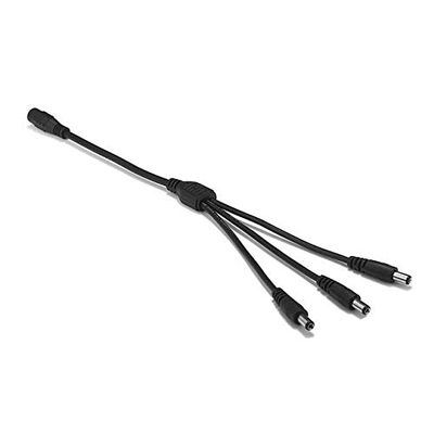 Davitu Electrical Equipments Supplies - 250pcs CCTV Camera 5.5 x 2.1mm DC 5V 12V Splitter Power Cable 1 To 2 Way Jack Connectors Copper Wires For LED Strip Battery Case - (Color: black 1 to 3)