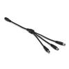 Davitu Electrical Equipments Supplies - 250pcs CCTV Camera 5.5 x 2.1mm DC 5V 12V Splitter Power Cable 1 To 2 Way Jack Connectors Copper Wires For LED Strip Battery Case - (Color: black 1 to 3) view 1