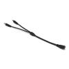 Davitu Electrical Equipments Supplies - 250pcs CCTV Camera 5.5 x 2.1mm DC 5V 12V Splitter Power Cable 1 To 2 Way Jack Connectors Copper Wires For LED Strip Battery Case - (Color: black 1 to 3) view 4