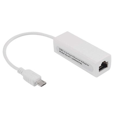 Davitu Electrical Equipments Supplies - mini USB 5 Pin 10/100 Mbps RJ45 LAN Ethernet Adapter for Tablet PC