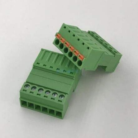 Davitu Electrical Equipments Supplies - 10 pairs Solderless air mannelijke en vrouwelijke docking K15EDGRK-3.81MM gratis schroef lente 2EDGKD3. 81 klemmenblok 2p-24p - (Pins: 10P)