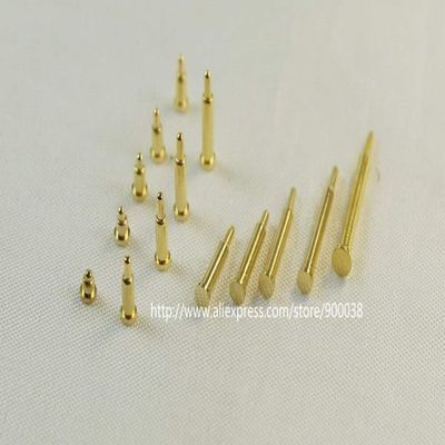 Davitu Electrical Equipments Supplies - 1000 pcs Pogo Pin Connector Spring Loaded Contact SMD Needle 2 3 4 5 6 7 8 9 10 Probes Gold-Plated Flange 2.0 mm Surface Mount - (Color: Height 6.5)