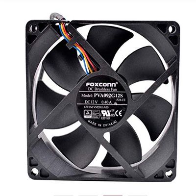 Cooling Fan PVA092G12S,Server Cooler Fan PVA092G12S DC12V 0.40A, pwm Computer CPU Radiator Dedicated Cooling Fan for 92x92x25mm 4 Lines