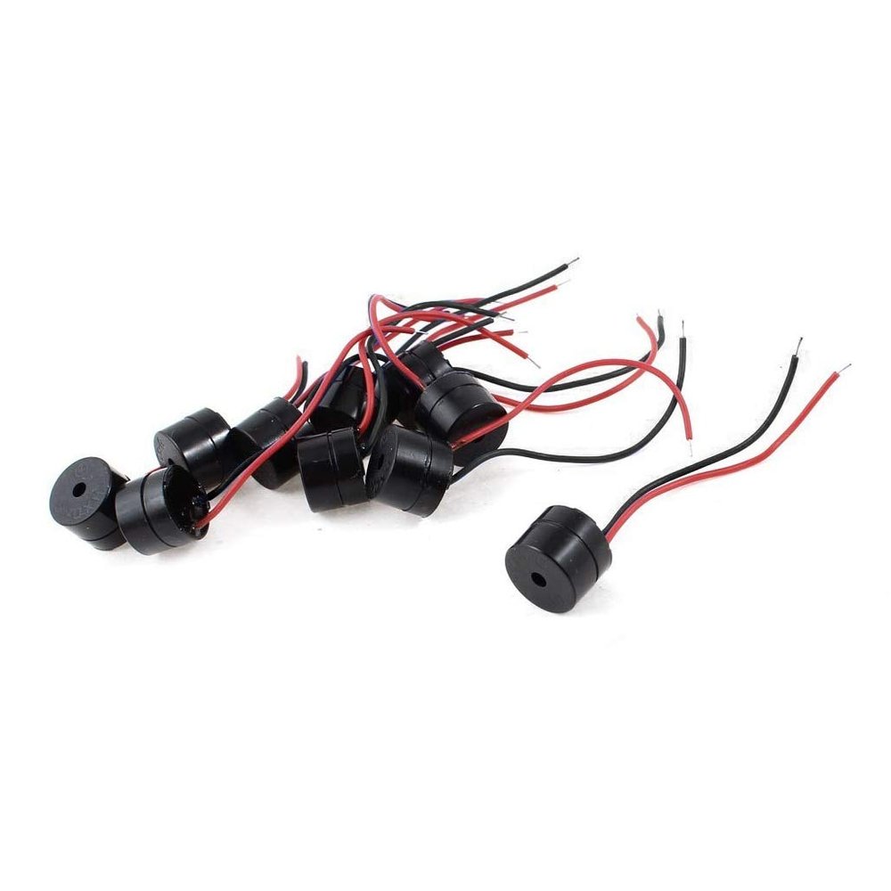 Davitu Electrical Equipments Supplies - 10PCS DC 12V Wired Connector Active Electronic Buzzer 85dB