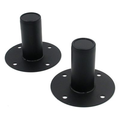 T Tulead Speaker Mount Stand Top Bracket 4.21"3.15" Speaker Cabinet Pole Mount Speaker Stand Mounts Pack of 2