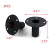 T Tulead Speaker Mount Stand Top Bracket 4.21"3.15" Speaker Cabinet Pole Mount Speaker Stand Mounts Pack of 2 view 2